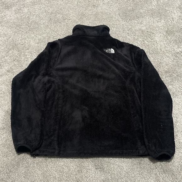 North Face Jacket Womens Medium Black Osito Fleece Full Zip Pockets Plush - Picture 6 of 6